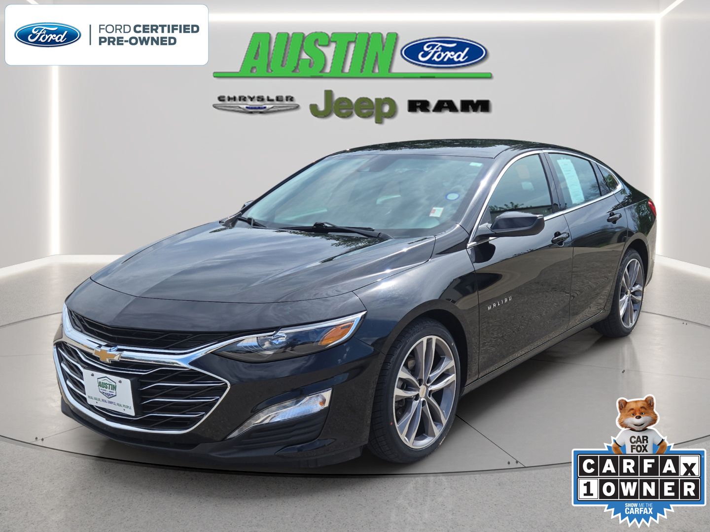 Mosaic Black Metallic 2025 Chevrolet Malibu Sedan Front-Wheel Drive Continuously Variable Transmission