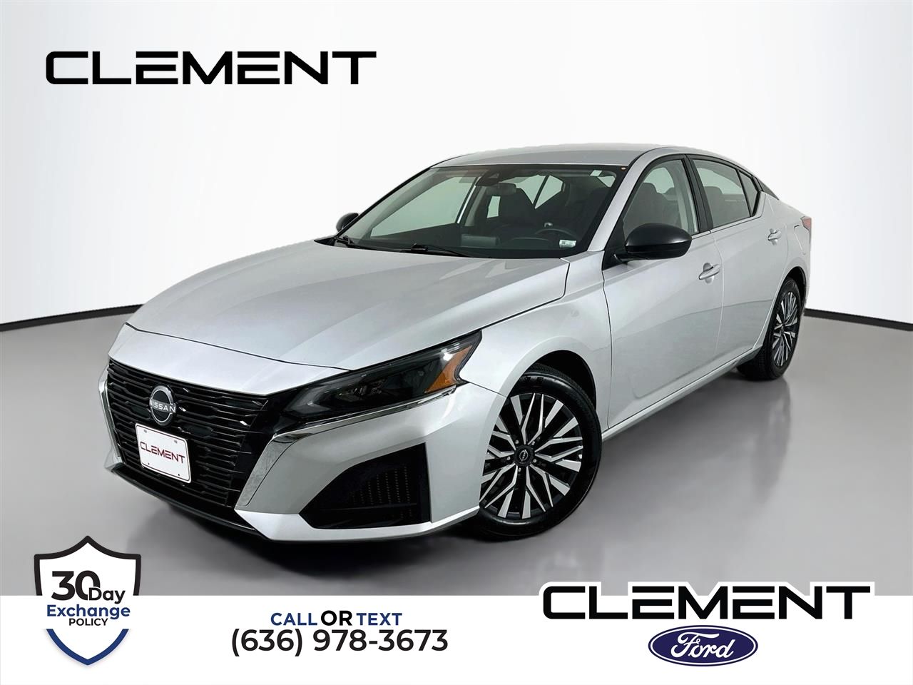 Brilliant Silver Metallic 2025 Nissan Altima Sedan Front-Wheel Drive Continuously Variable Transmission