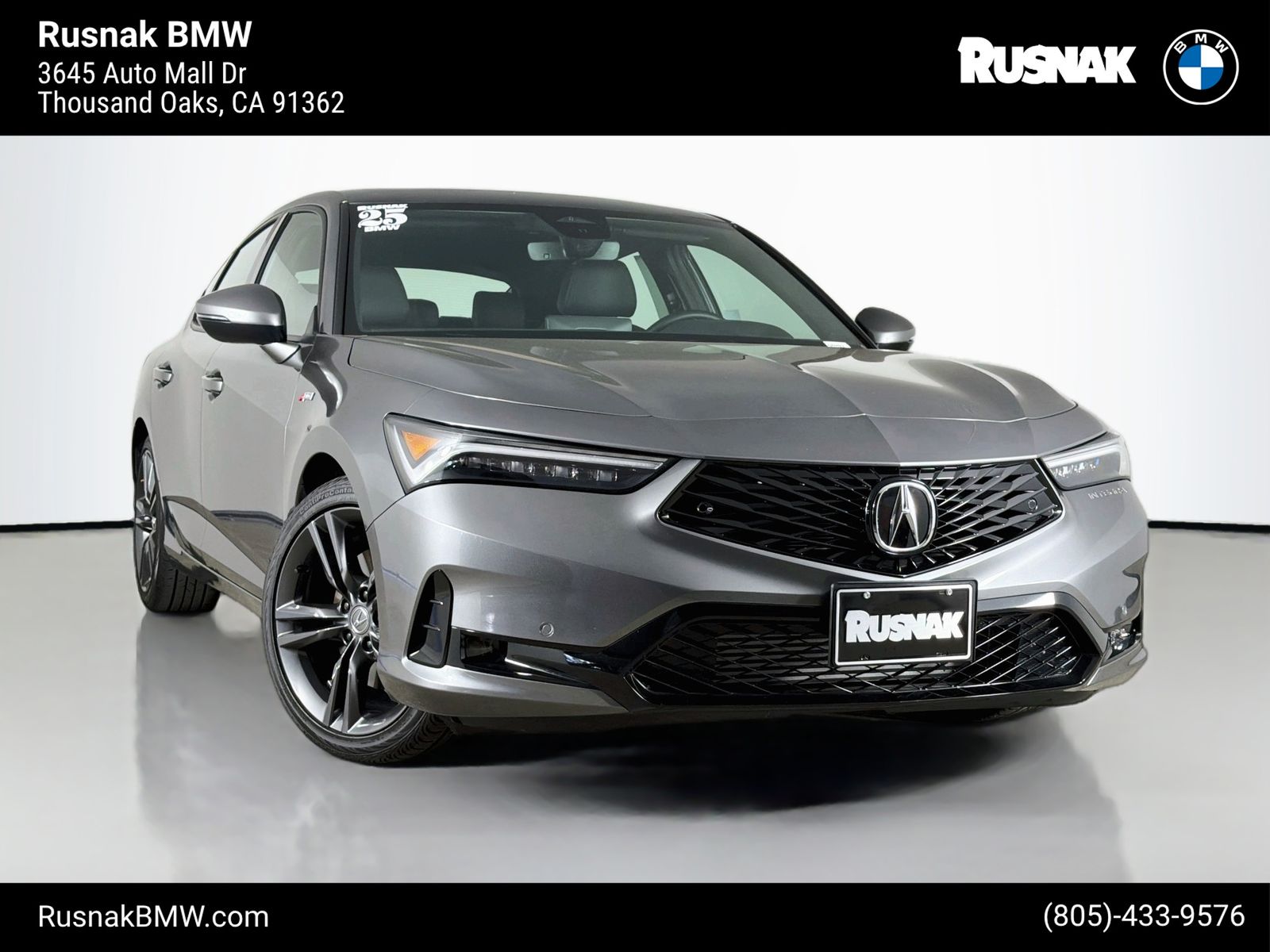 Liquid Carbon Metallic 2025 Acura Integra Sedan Front-Wheel Drive Continuously Variable Transmission
