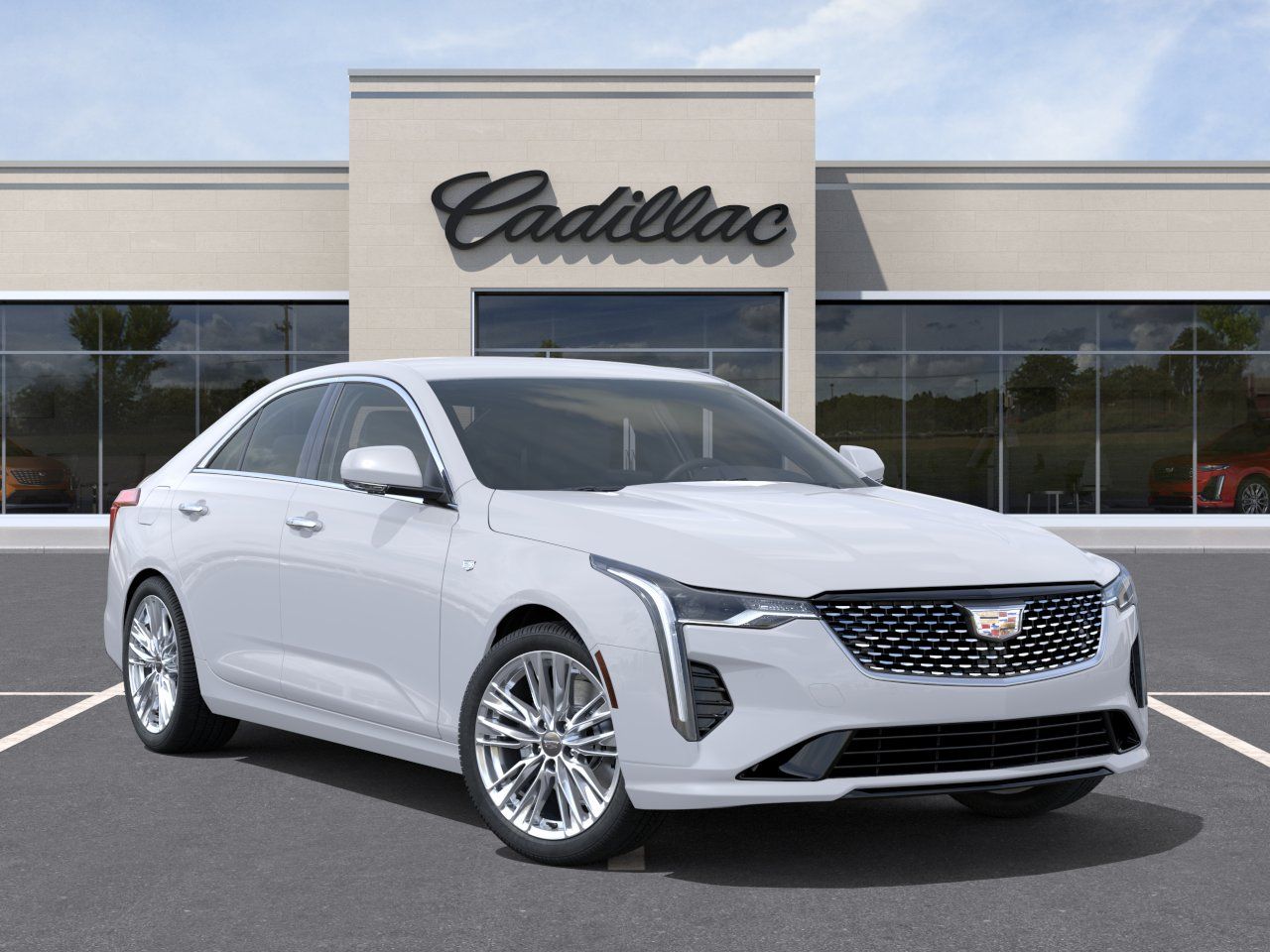 2026 Cadillac CT4 Premium Luxury White at Ross Downing Buick GMC