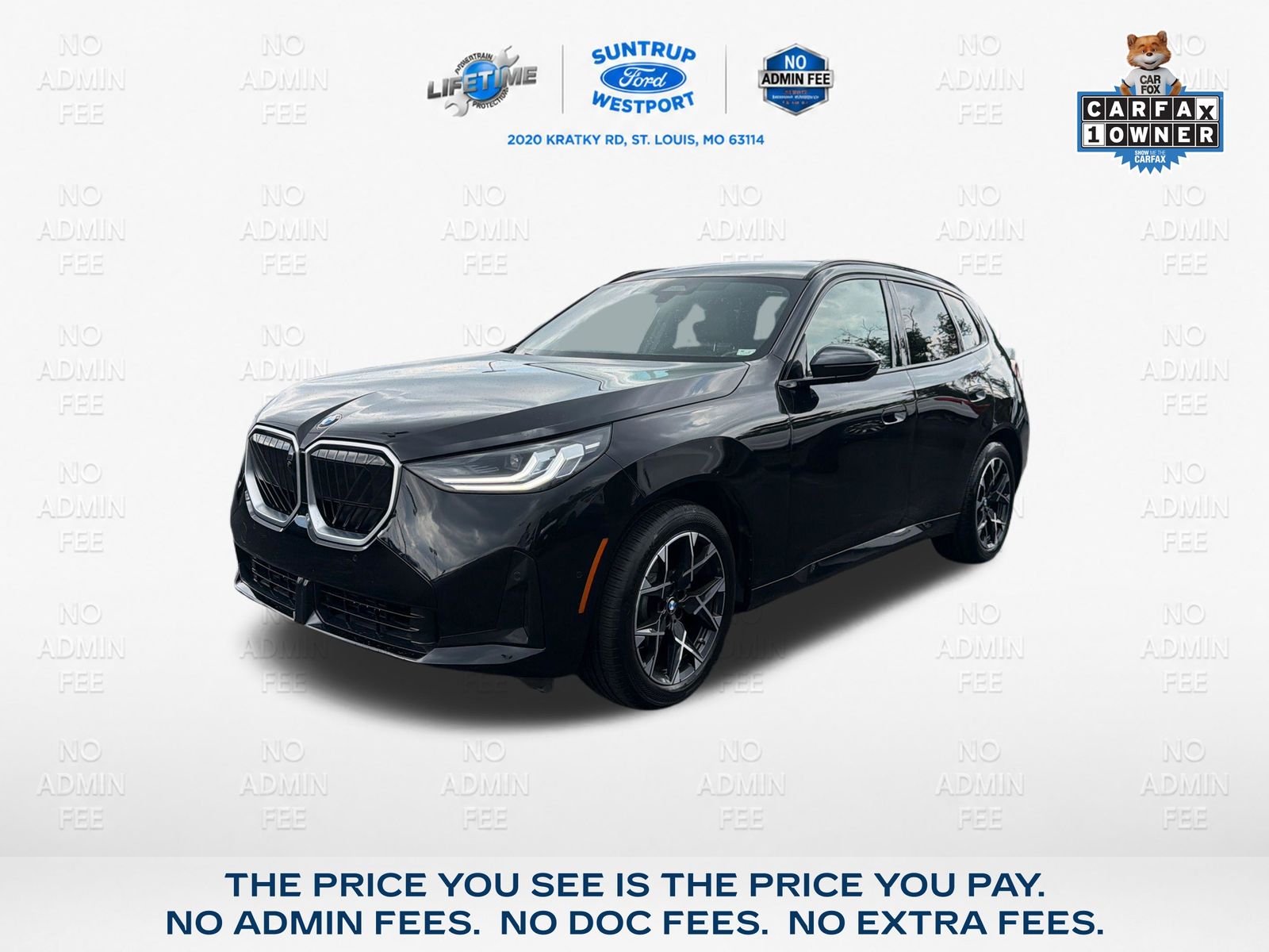 Black Sapphire Metallic 2025 BMW X3 SUV / Crossover All-Wheel Drive 8-Speed Automatic