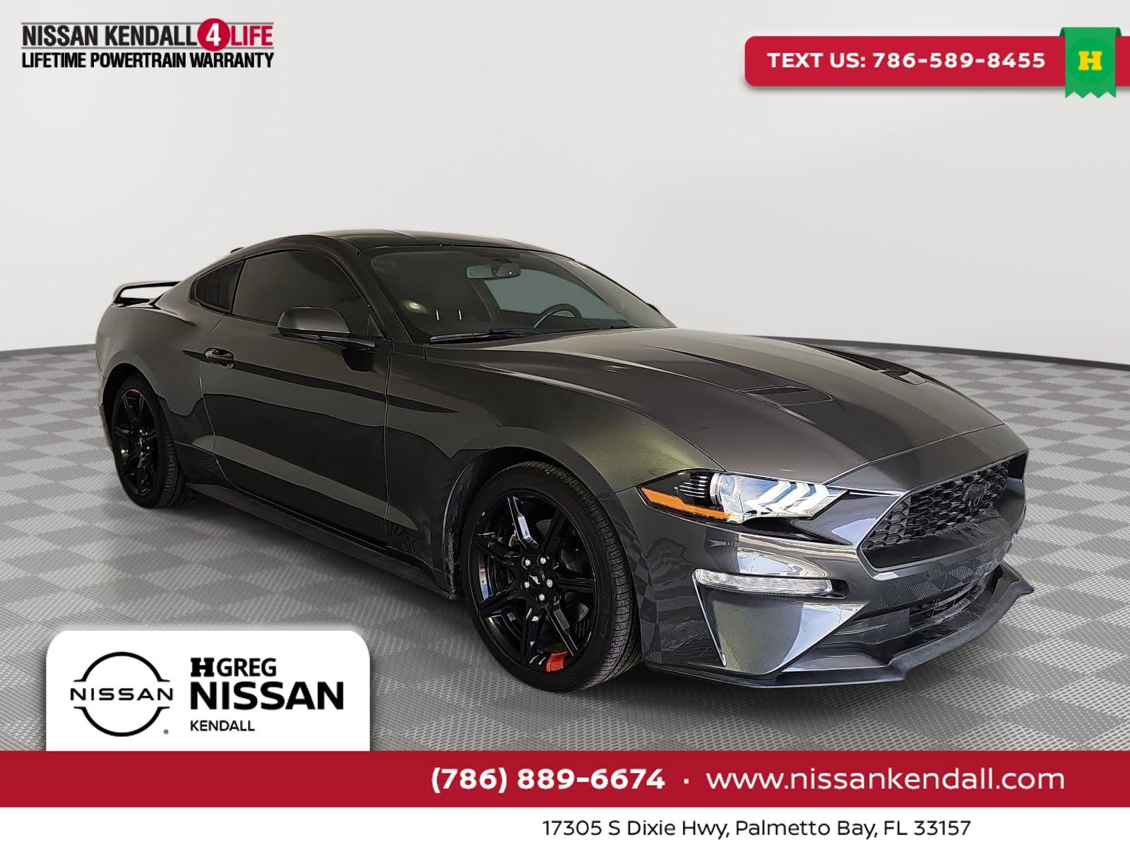 Gray (Magnetic Metallic) 2020 Ford Mustang Coupe Rear-Wheel Drive Automatic