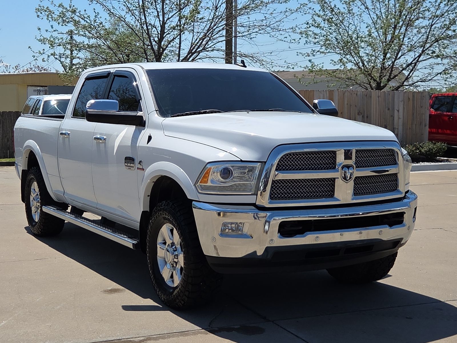 Bright White Clearcoat 2016 RAM 2500 Laramie Longhorn Crew Cab 4WD Pickup Truck Four-Wheel Drive 6-Speed Automatic