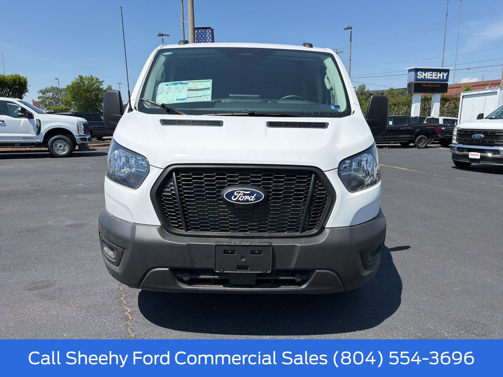 New 2026 Oxford White Ford Low Roof Cargo Van image 3