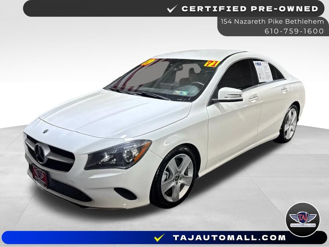 Polar White 2019 Mercedes-Benz CLA Coupe Front-Wheel Drive 7-Speed Automatic