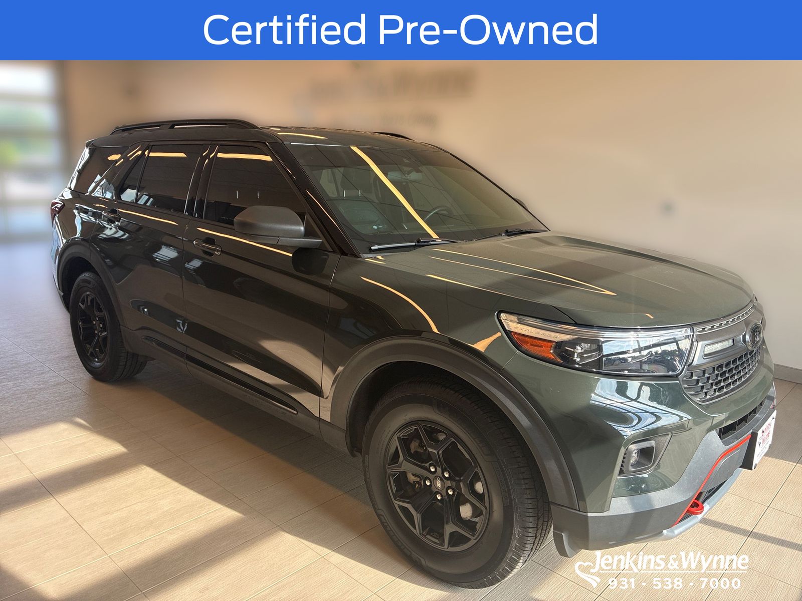 Forged Green Metallic 2022 Ford Explorer SUV / Crossover All-Wheel Drive Automatic