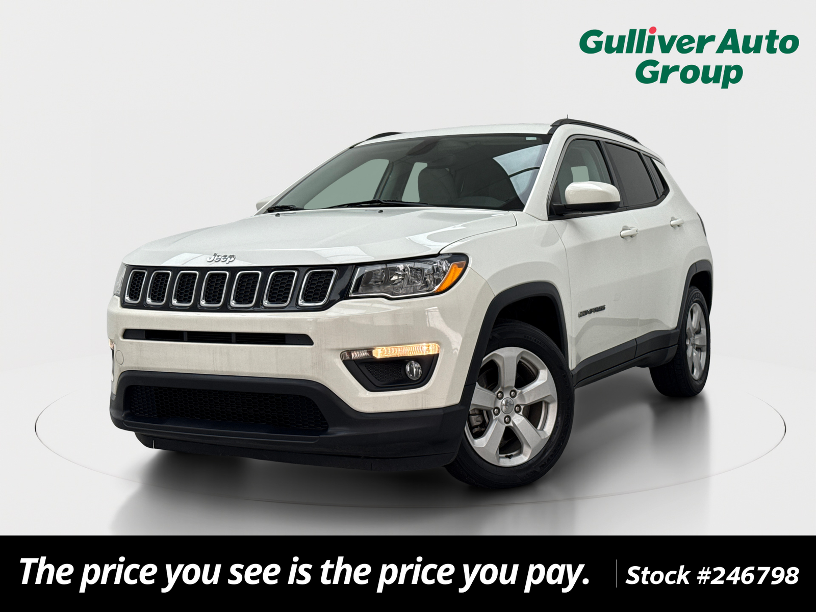 White Clearcoat 2020 Jeep Compass SUV / Crossover Front-Wheel Drive 6-Speed Automatic