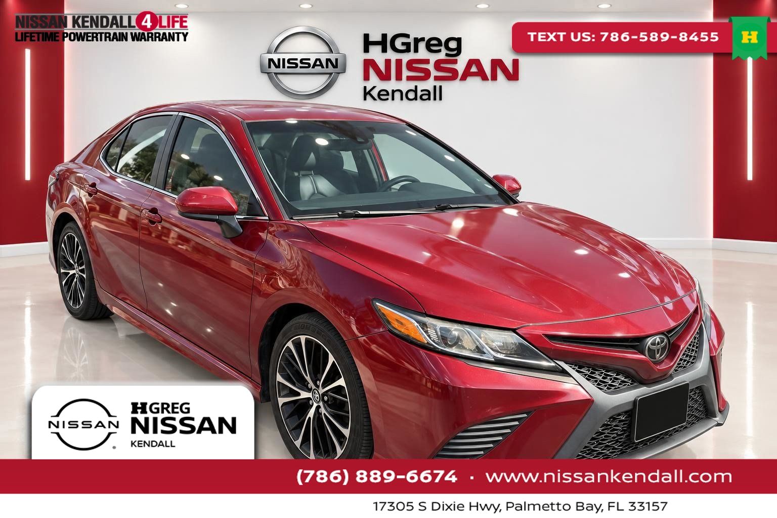 Pearl 2018 Toyota Camry Sedan Front-Wheel Drive 8-Speed Automatic