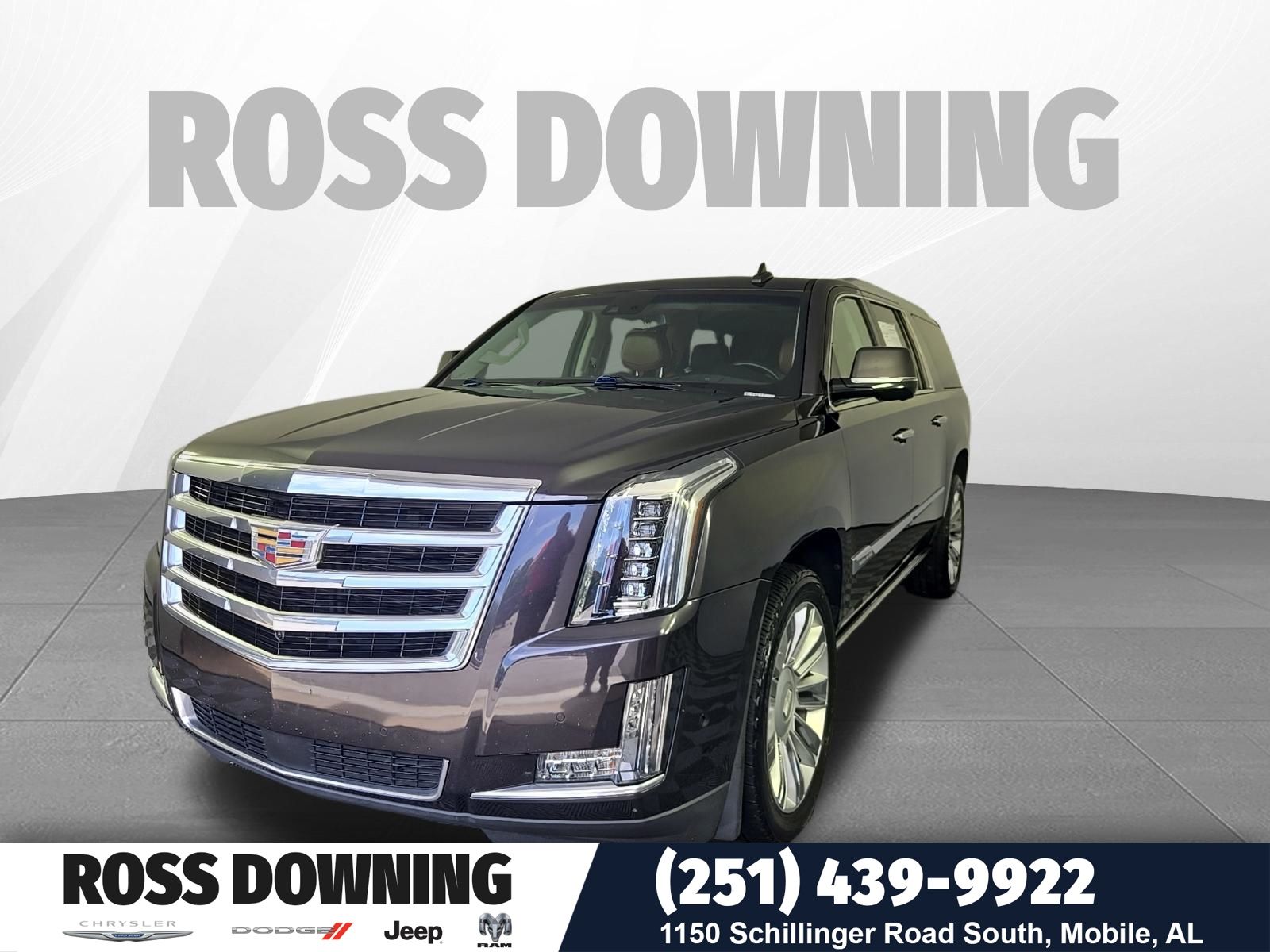 Dark Granite Metallic 2017 Cadillac Escalade ESV SUV / Crossover Four-Wheel Drive 8-Speed Automatic
