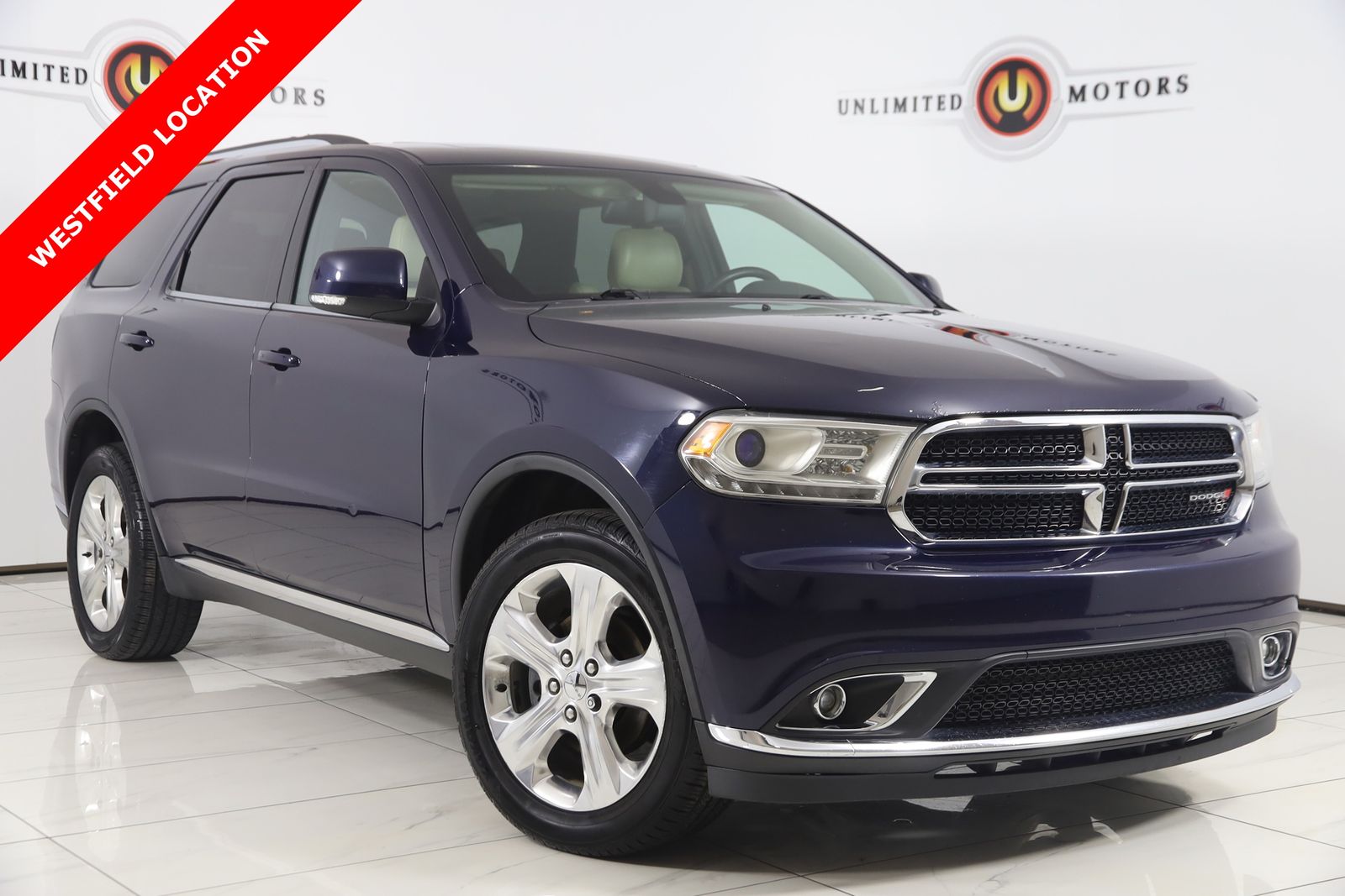 True Blue Pearlcoat 2014 Dodge Durango Limited AWD SUV / Crossover All-Wheel Drive 8-Speed Automatic