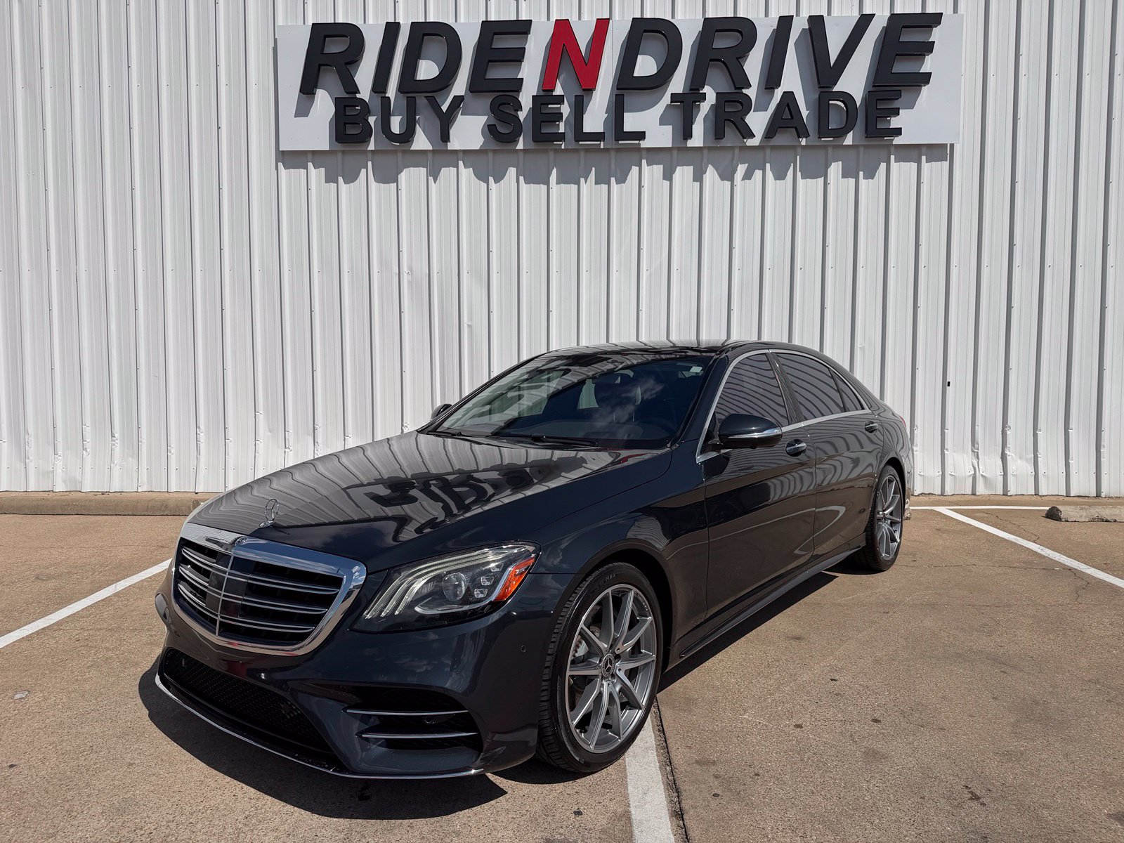 Anthracite Blue Metallic 2020 Mercedes-Benz S-Class Sedan Rear-Wheel Drive 9-Speed Automatic