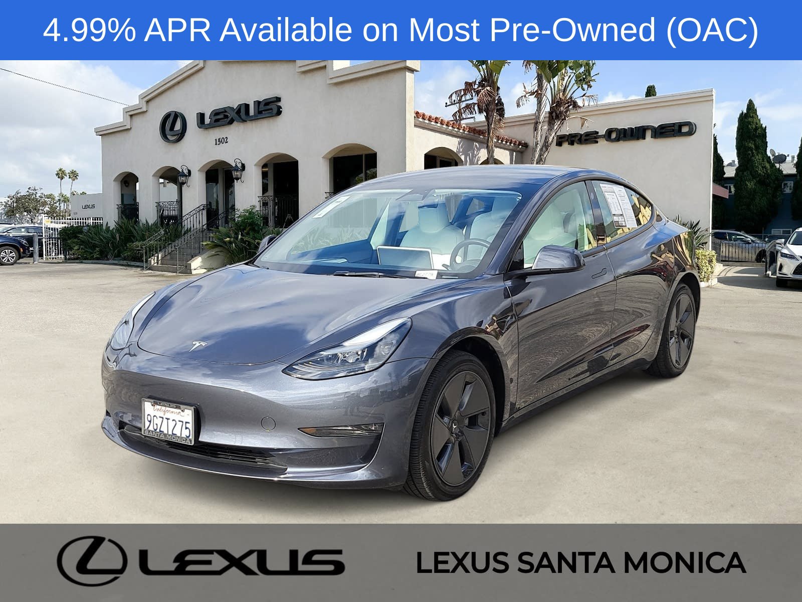 Midnight Silver Metallic 2023 Tesla Model 3 Sedan All-Wheel Drive 1-Speed Automatic