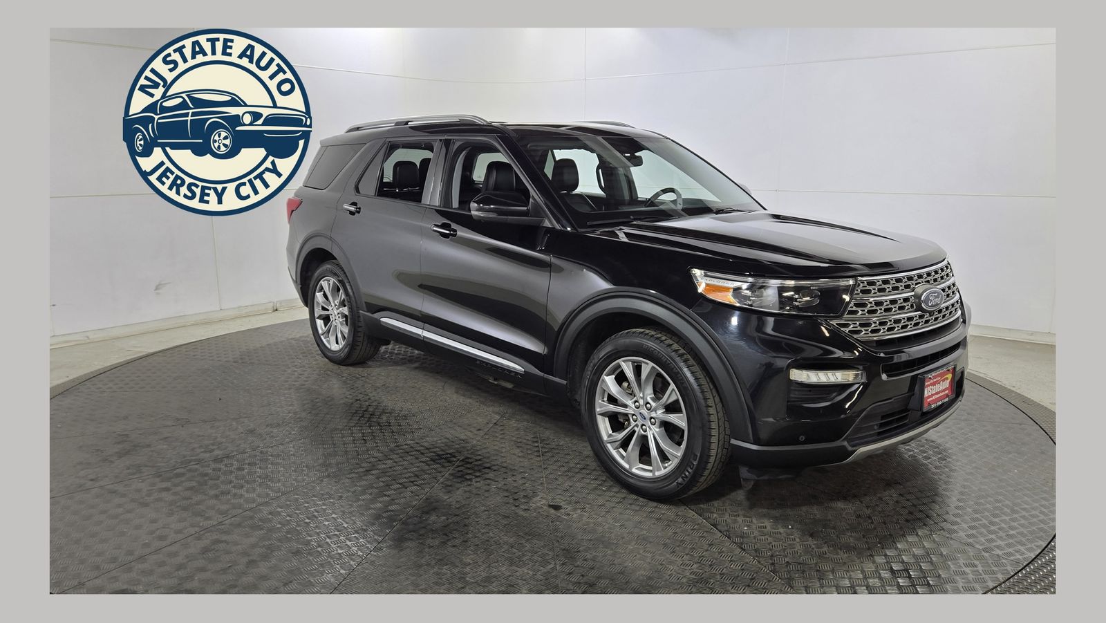 Black Metallic 2021 Ford Explorer SUV / Crossover All-Wheel Drive Automatic