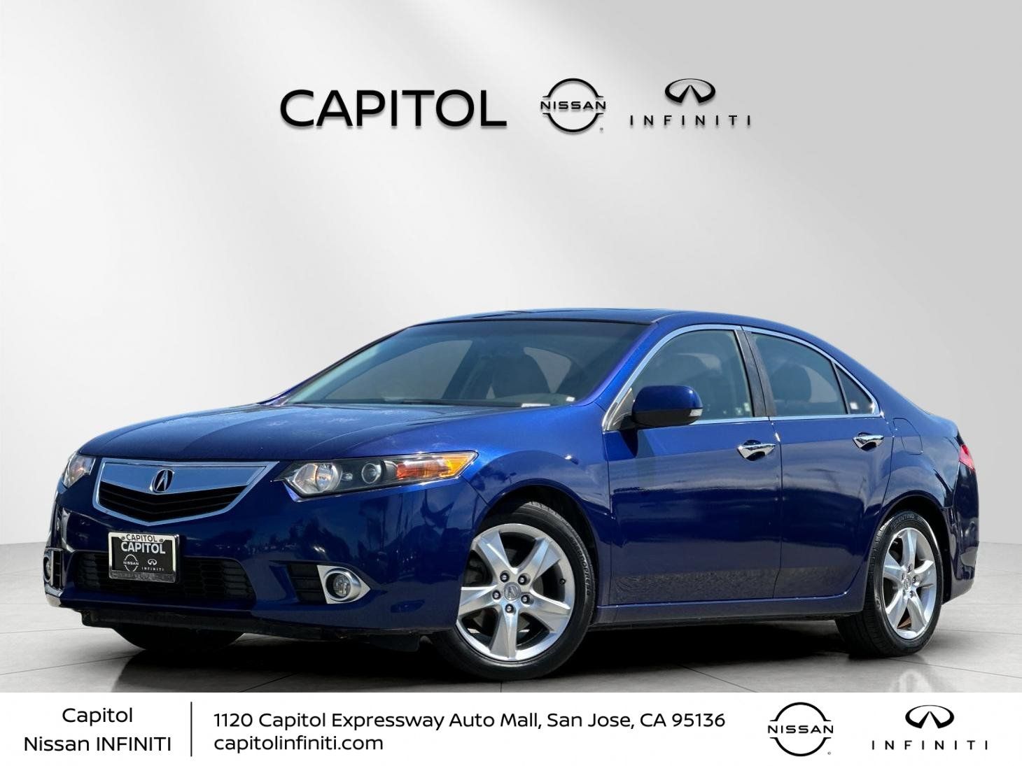 Vortex Blue Pearl 2013 Acura TSX Sedan Front-Wheel Drive 5-Speed Automatic