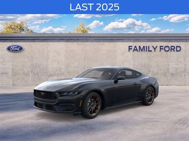 Shadow Black 2025 Ford Mustang Coupe Rear-Wheel Drive Automatic
