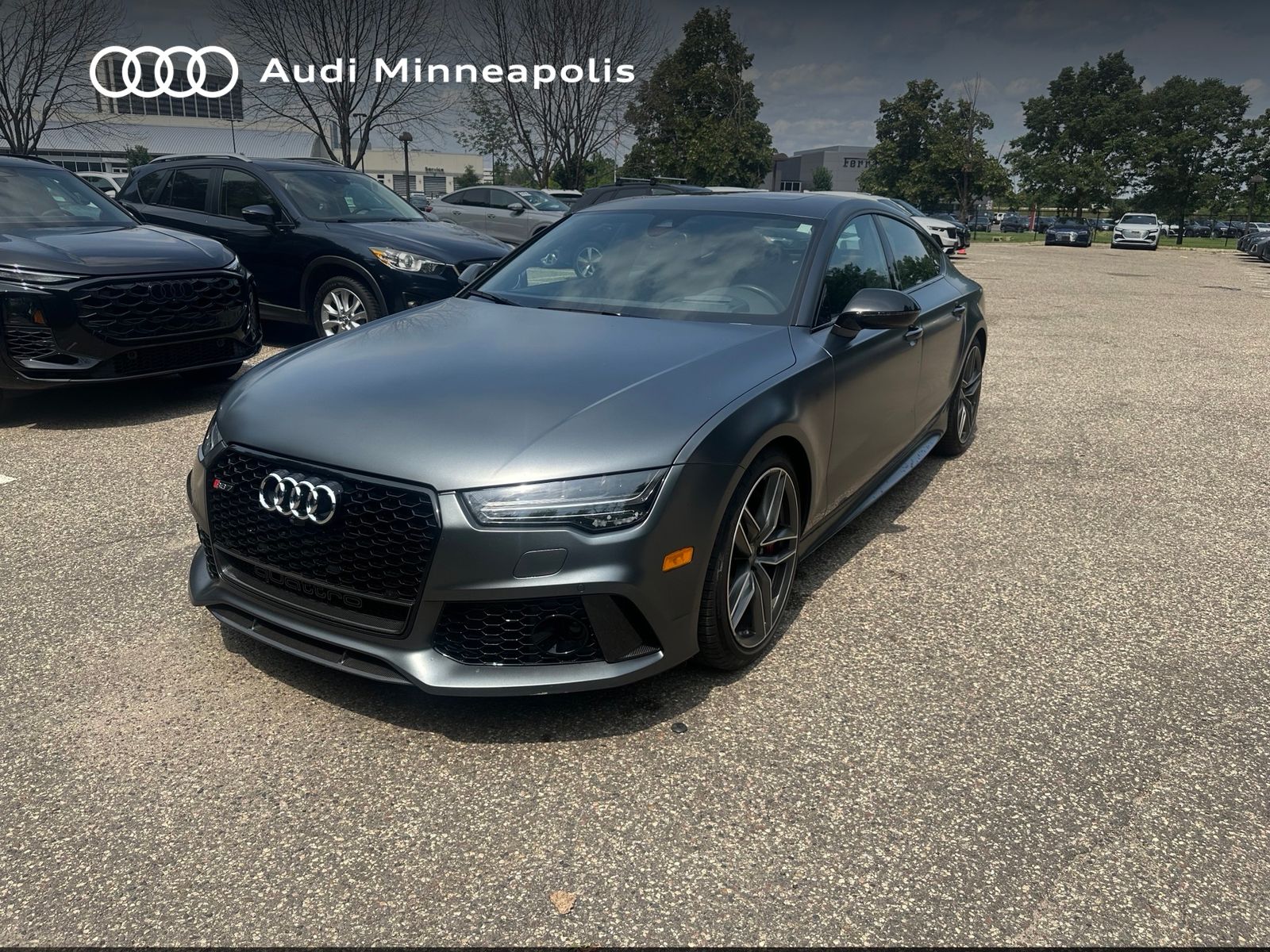 Daytona Gray Matte Effect 2017 Audi RS 7 Sedan All-Wheel Drive 8-Speed Automatic