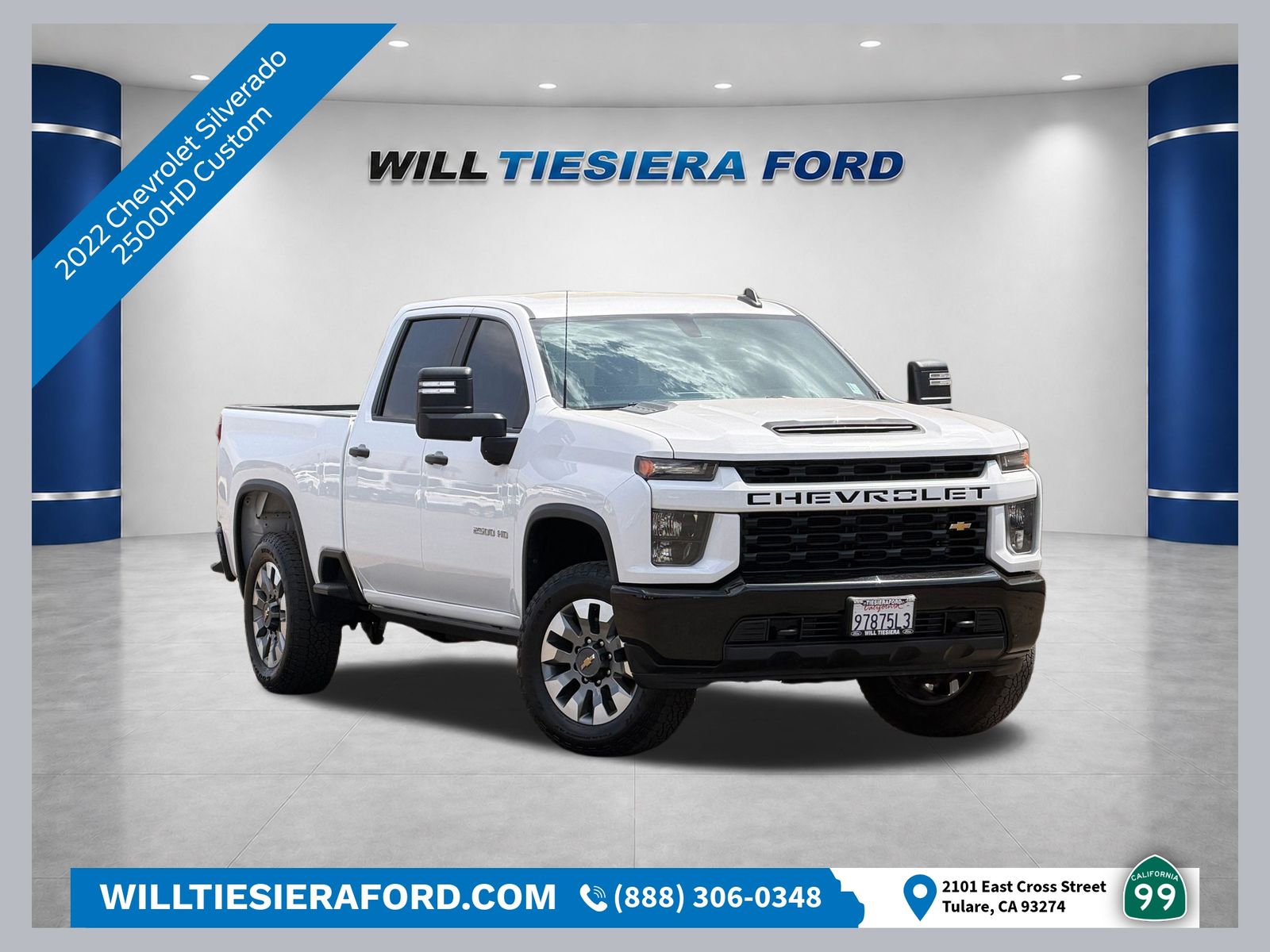 Summit White 2022 Chevrolet Silverado 2500HD Pickup Truck 4X2 6-Speed Automatic