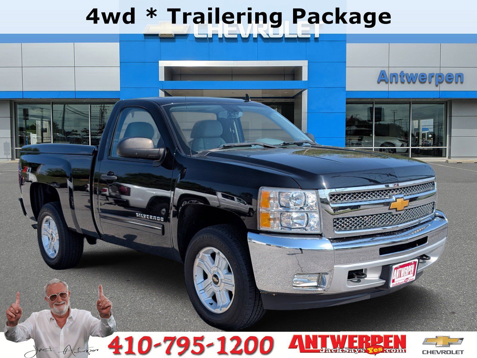 Black 2012 Chevrolet Silverado 1500 LT 4WD Pickup Truck Four-Wheel Drive 6-Speed Automatic Overdrive
