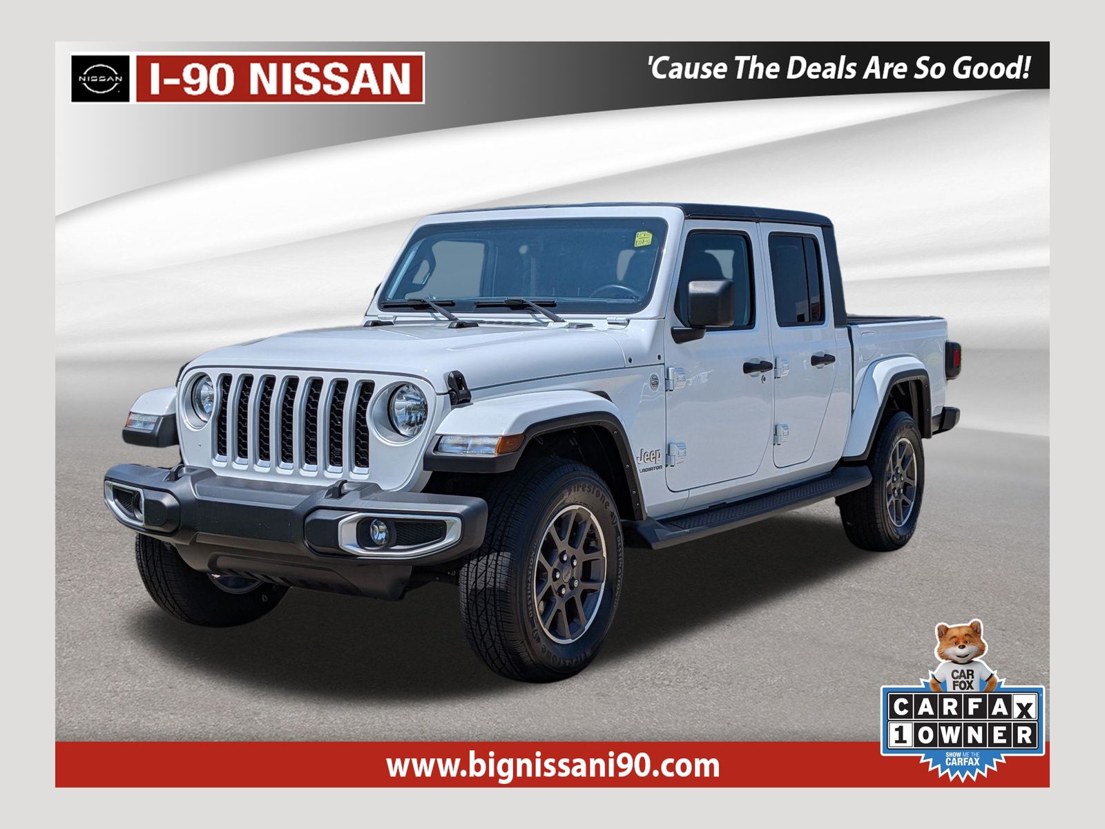 Bright White Clearcoat 2022 Jeep Gladiator Pickup Truck Four-Wheel Drive 6-Speed Manual