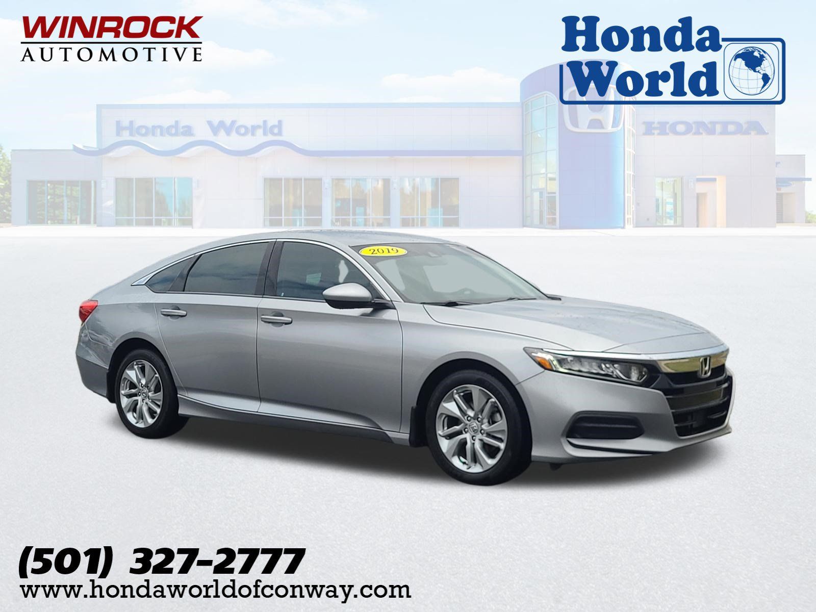 Lunar Silver Metallic 2019 Honda Accord Sedan Front-Wheel Drive Continuously Variable Transmission