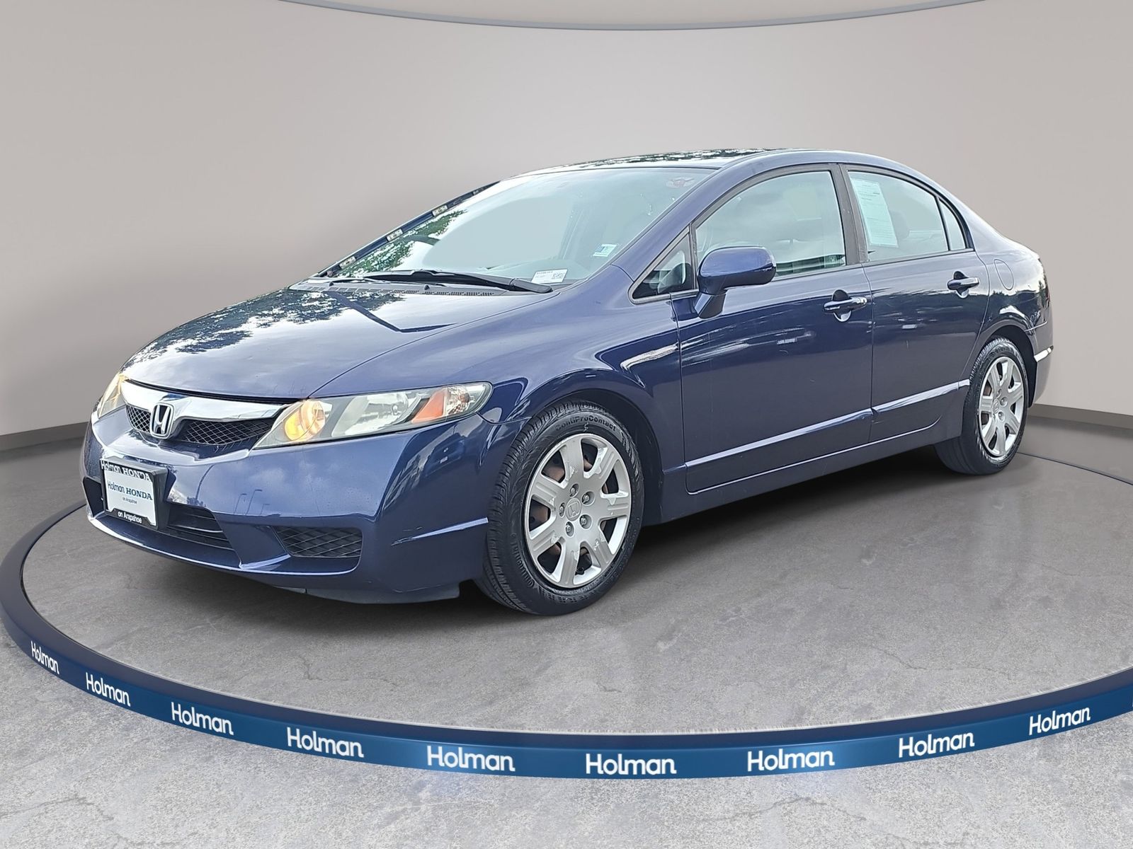 Royal Blue Pearl 2010 Honda Civic Sedan Front-Wheel Drive 5-Speed Automatic