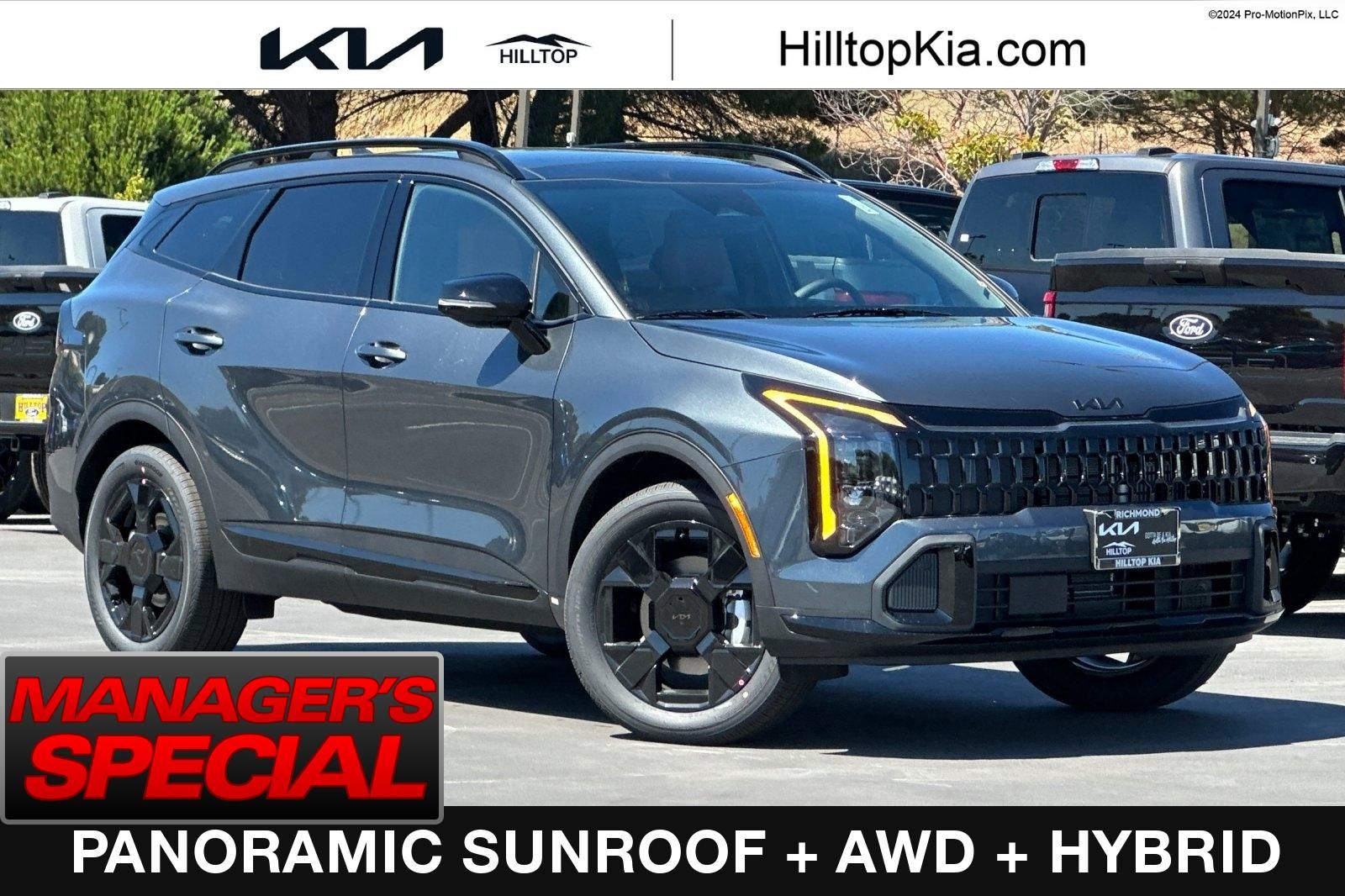Gravity Gray 2026 Kia Sportage Hybrid SUV / Crossover All-Wheel Drive 6-Speed Automatic