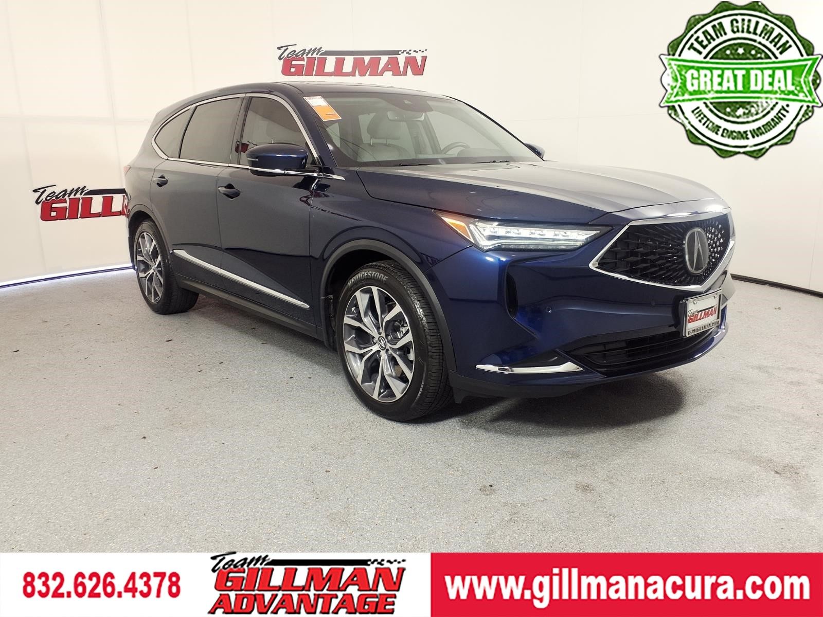 Blue 2023 Acura MDX FWD with Technology Package SUV / Crossover Front-Wheel Drive Automatic