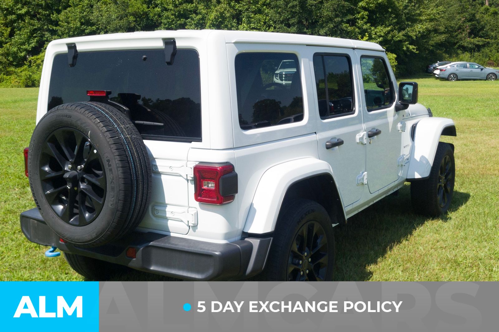 Used 2024 Bright White Clearcoat Jeep Sahara 4xe image 3