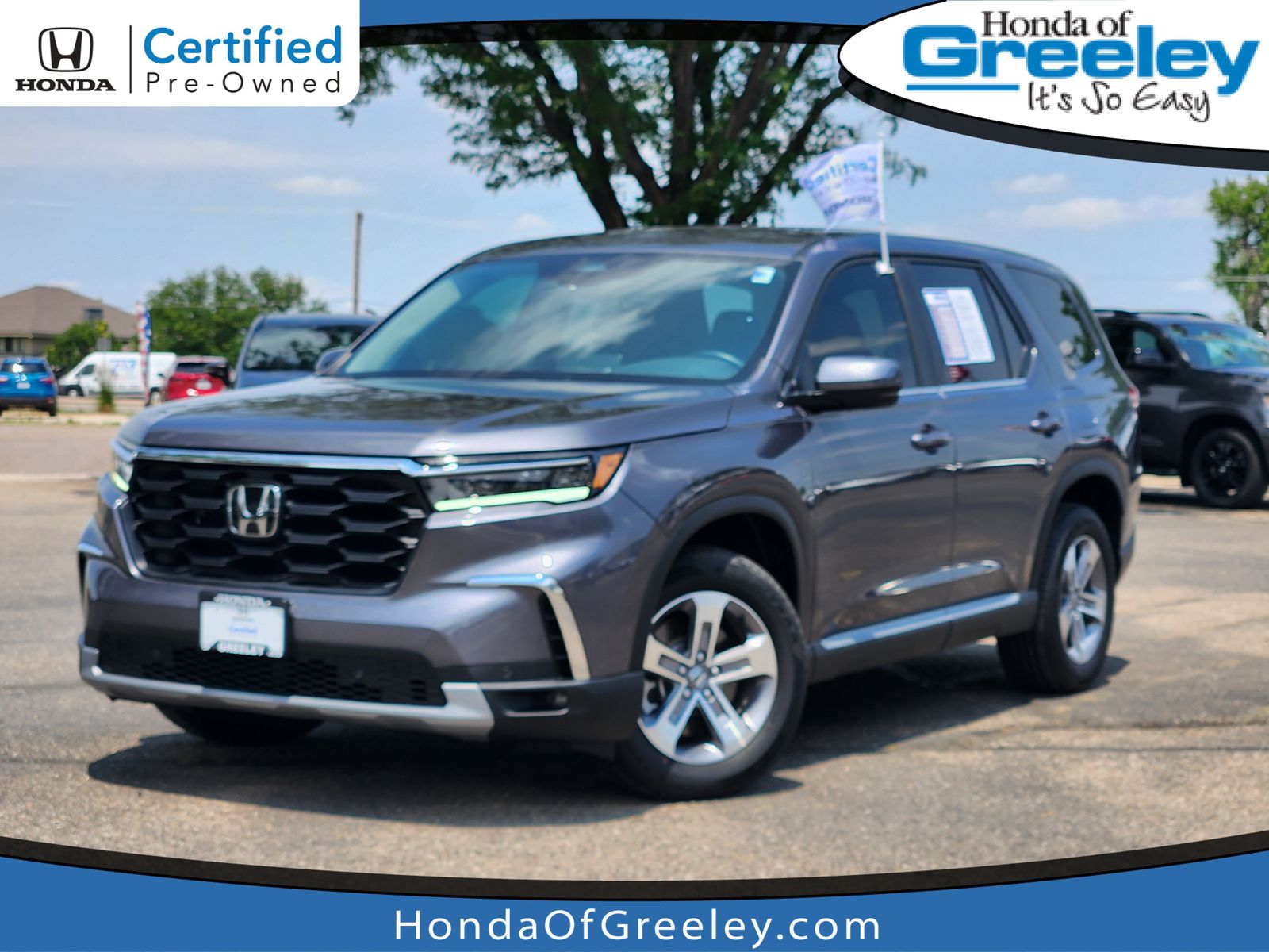 Gray (Modern Steel Metallic) 2025 Honda Pilot SUV / Crossover All-Wheel Drive Automatic