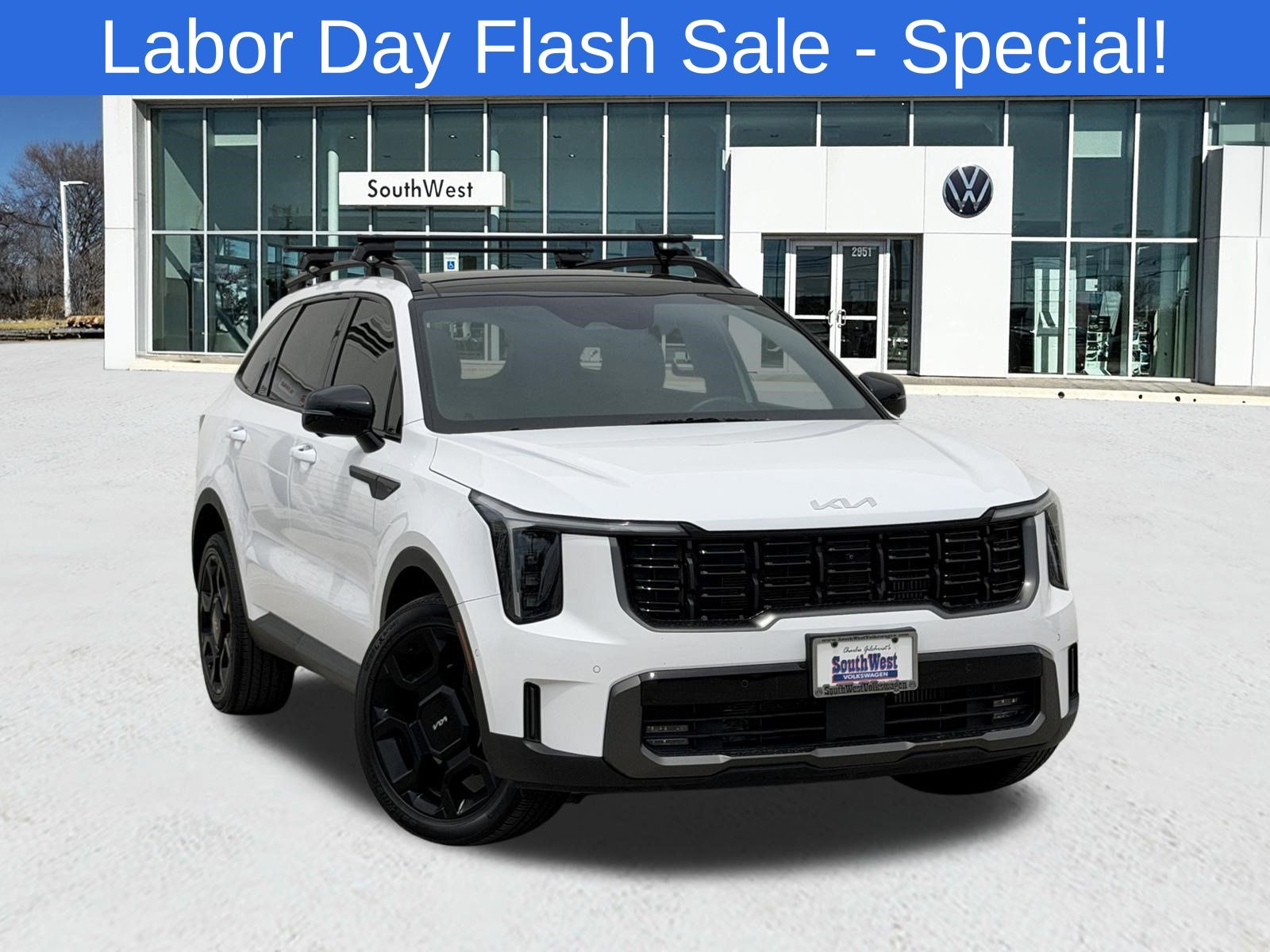 Glacial White Pearl 2024 Kia Sorento SUV / Crossover All-Wheel Drive 8-Speed Dual Clutch