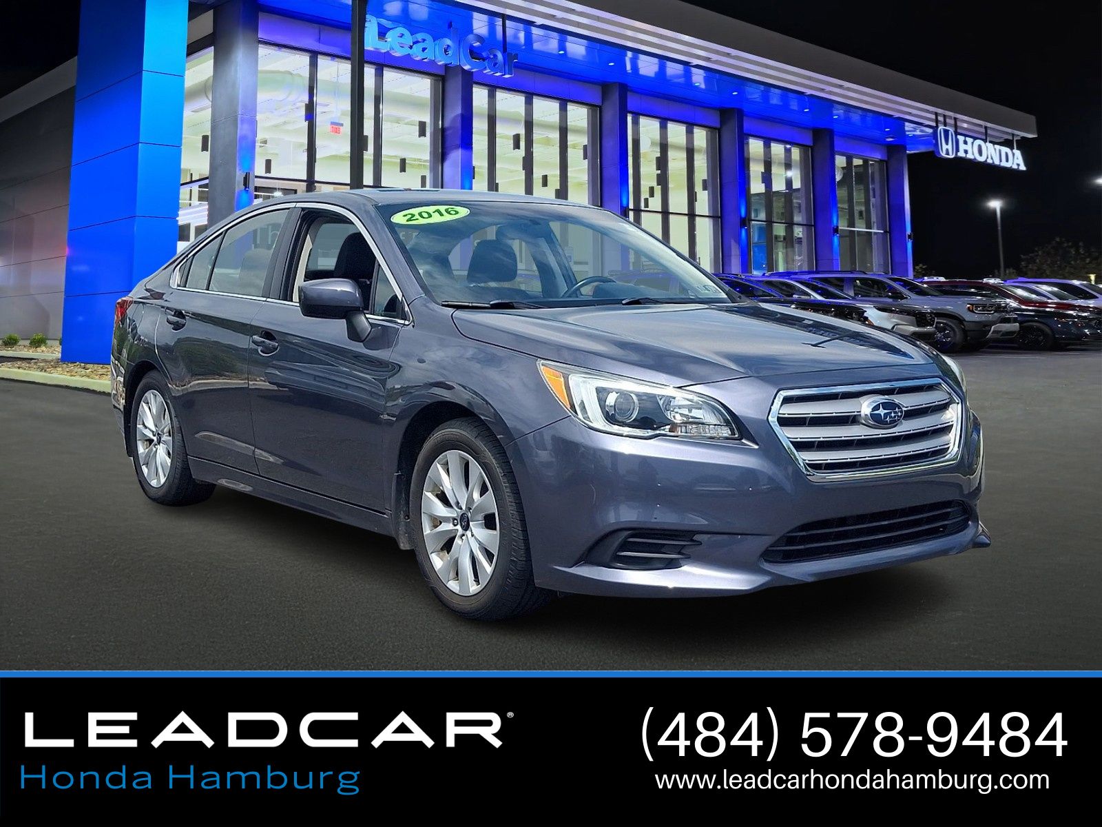 Carbide Gray Metallic 2016 Subaru Legacy 2.5i Premium AWD Sedan All-Wheel Drive Continuously Variable Transmission