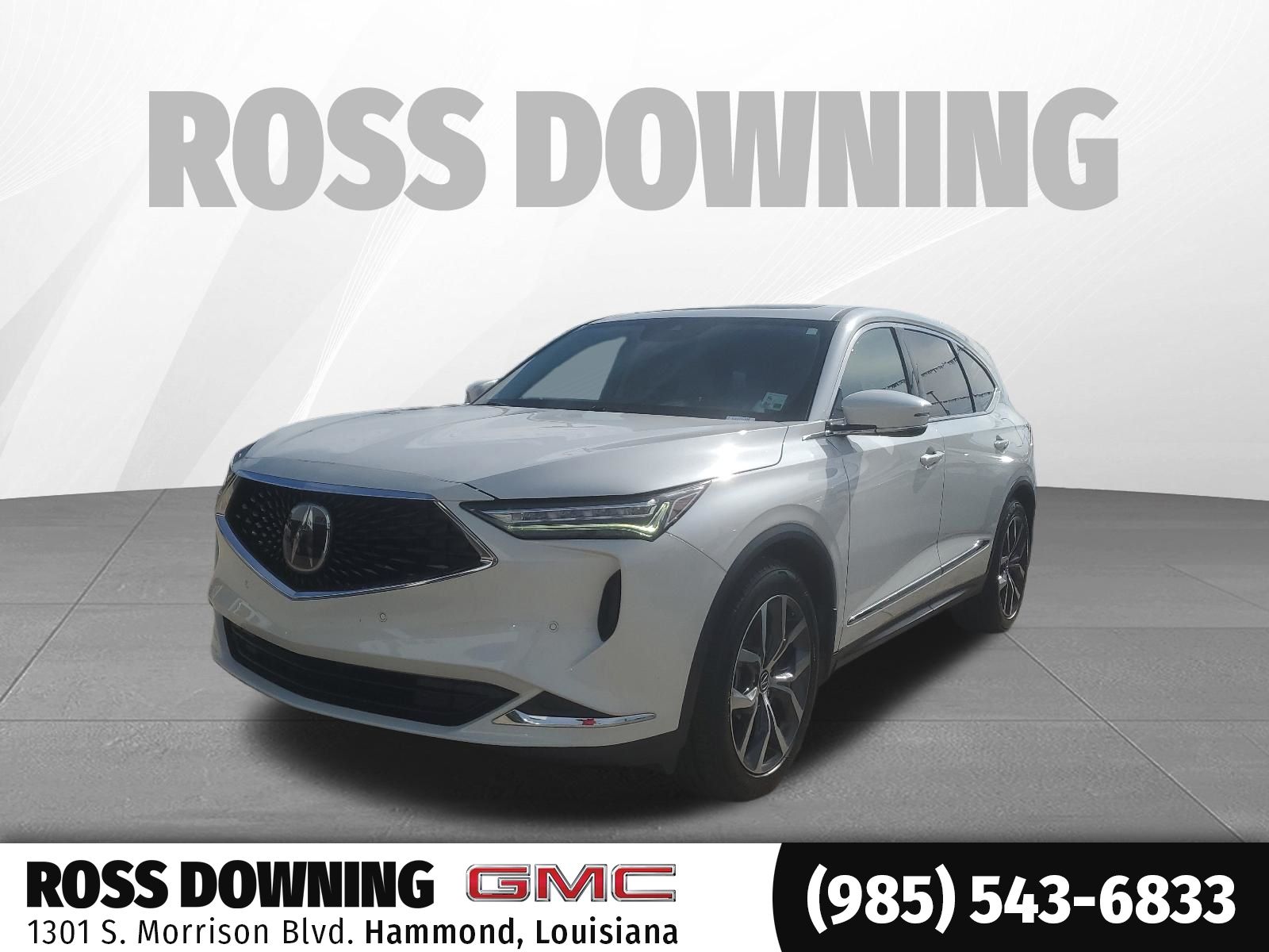 2023 Acura MDX Technology White at Ross Downing Chevrolet