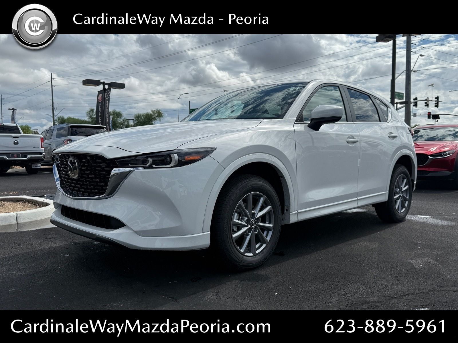 Rhodium White Metallic 2025 Mazda CX-5 SUV / Crossover All-Wheel Drive 6-Speed Automatic