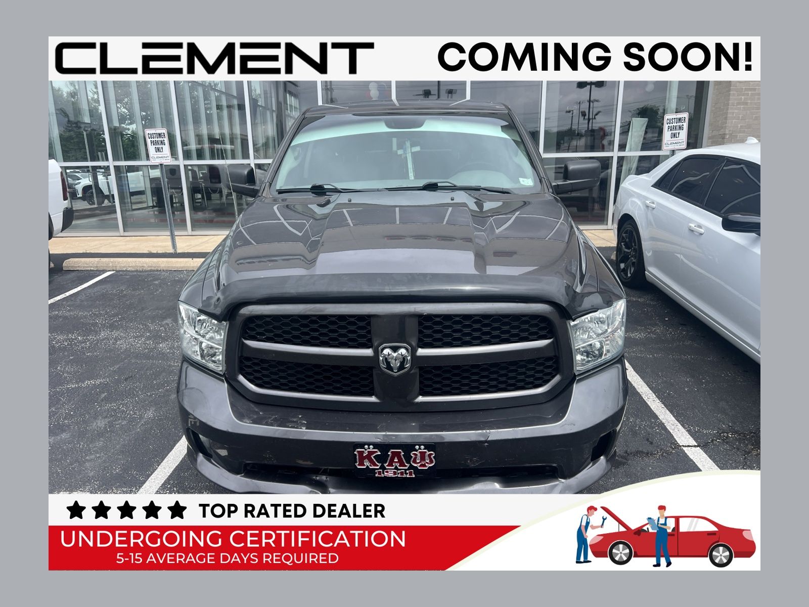 Gray (Granite Crystal Metallic Clearcoat) 2018 RAM 1500 Pickup Truck Four-Wheel Drive 8-Speed Automatic