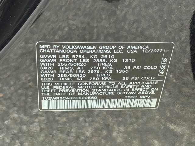 Used 2023 Black Volkswagen 3.6L V6 SE w/Technology image 27