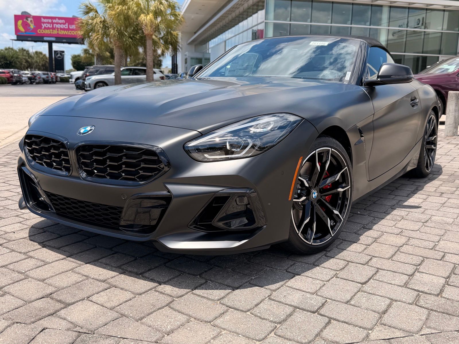 Frozen Black II Metallic 2026 BMW Z4 Convertible Rear-Wheel Drive 8-Speed Automatic