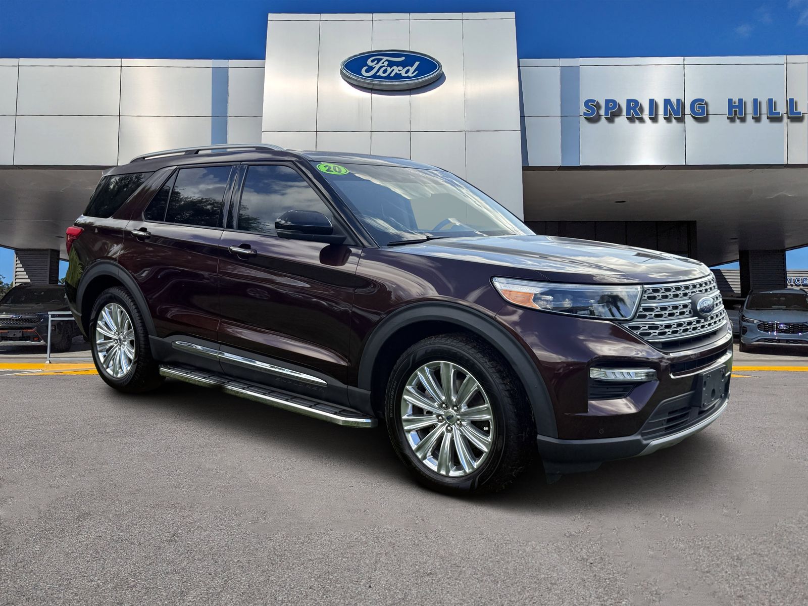 Red (Copper Metallic) 2020 Ford Explorer SUV / Crossover Rear-Wheel Drive Automatic