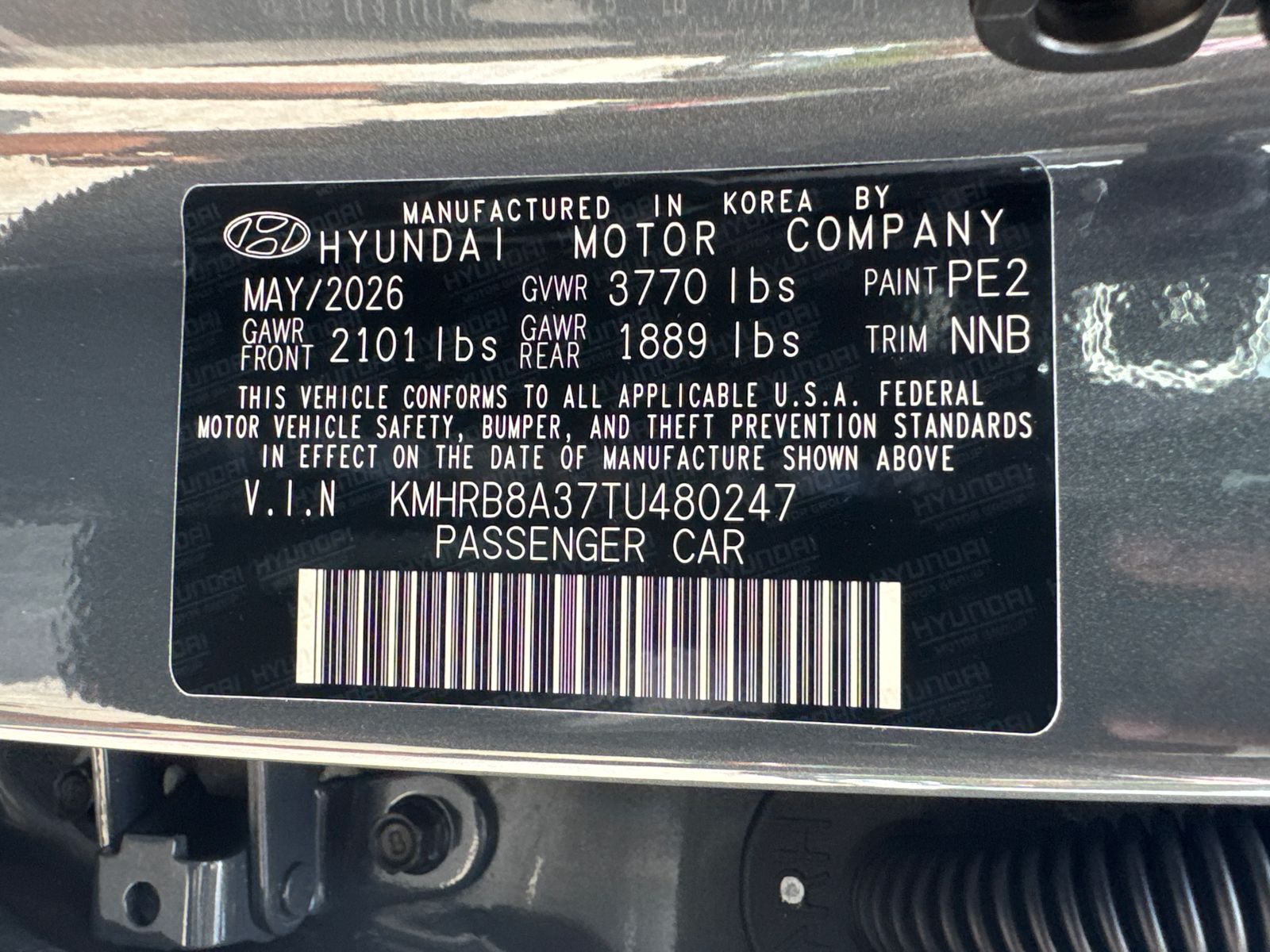 New 2026 Gray Hyundai SE image 32