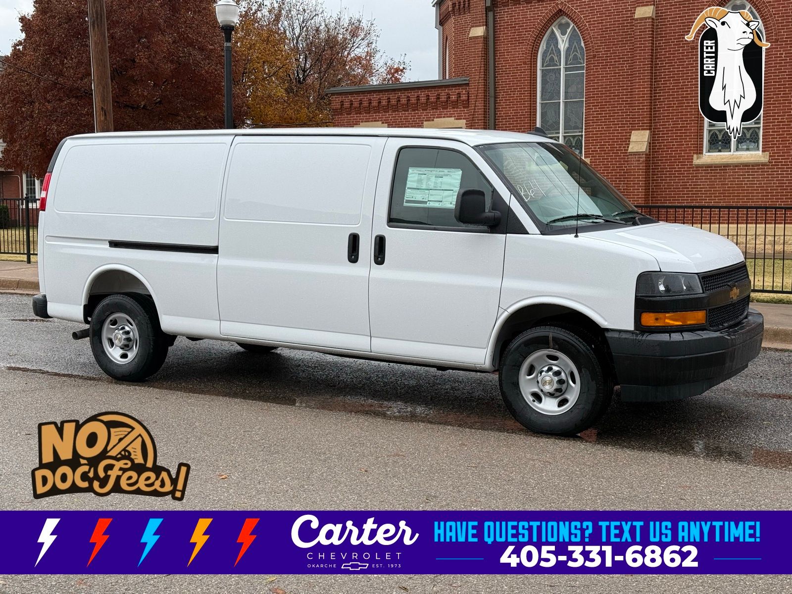 Summit White 2025 Chevrolet Express Cargo 2500 RWD Van Rear-Wheel Drive Automatic