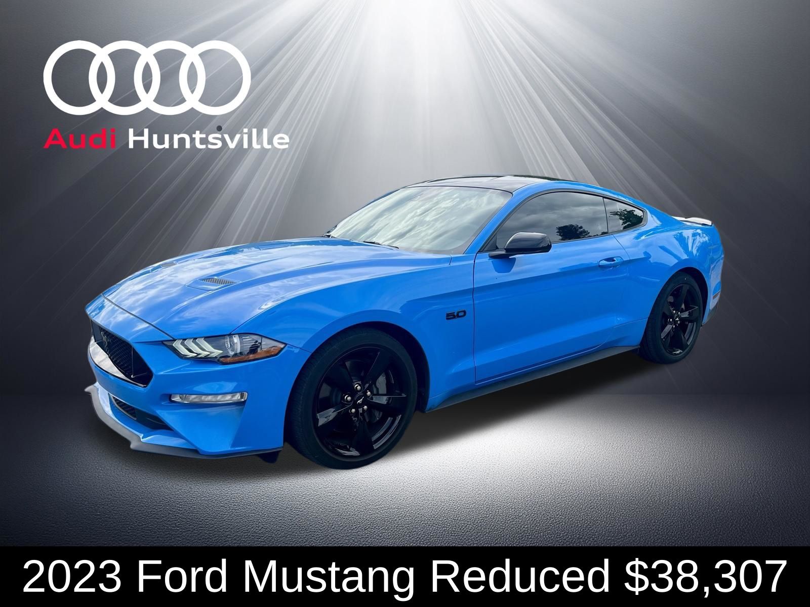 Grabber Blue Metallic 2023 Ford Mustang Coupe Rear-Wheel Drive 6-Speed Manual
