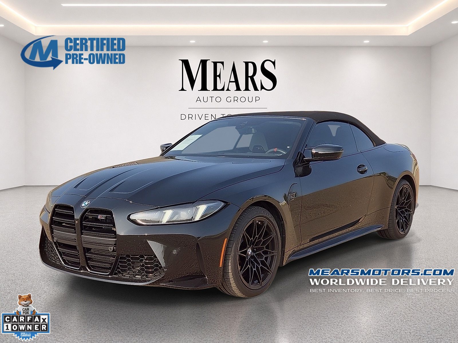 Black Sapphire Metallic 2026 BMW M4 Convertible All-Wheel Drive 8-Speed Automatic