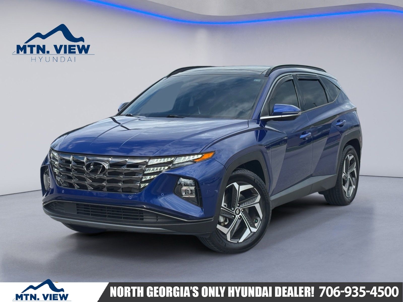 Intense Blue 2023 Hyundai Tucson SUV / Crossover Front-Wheel Drive 8-Speed Automatic
