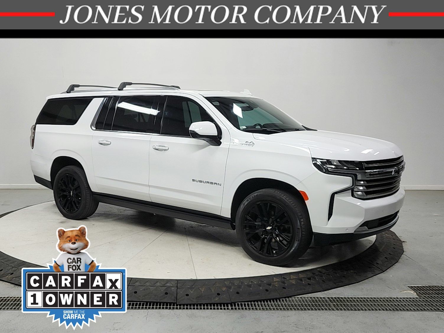 Summit White 2021 Chevrolet Suburban High Country 4WD SUV / Crossover Four-Wheel Drive