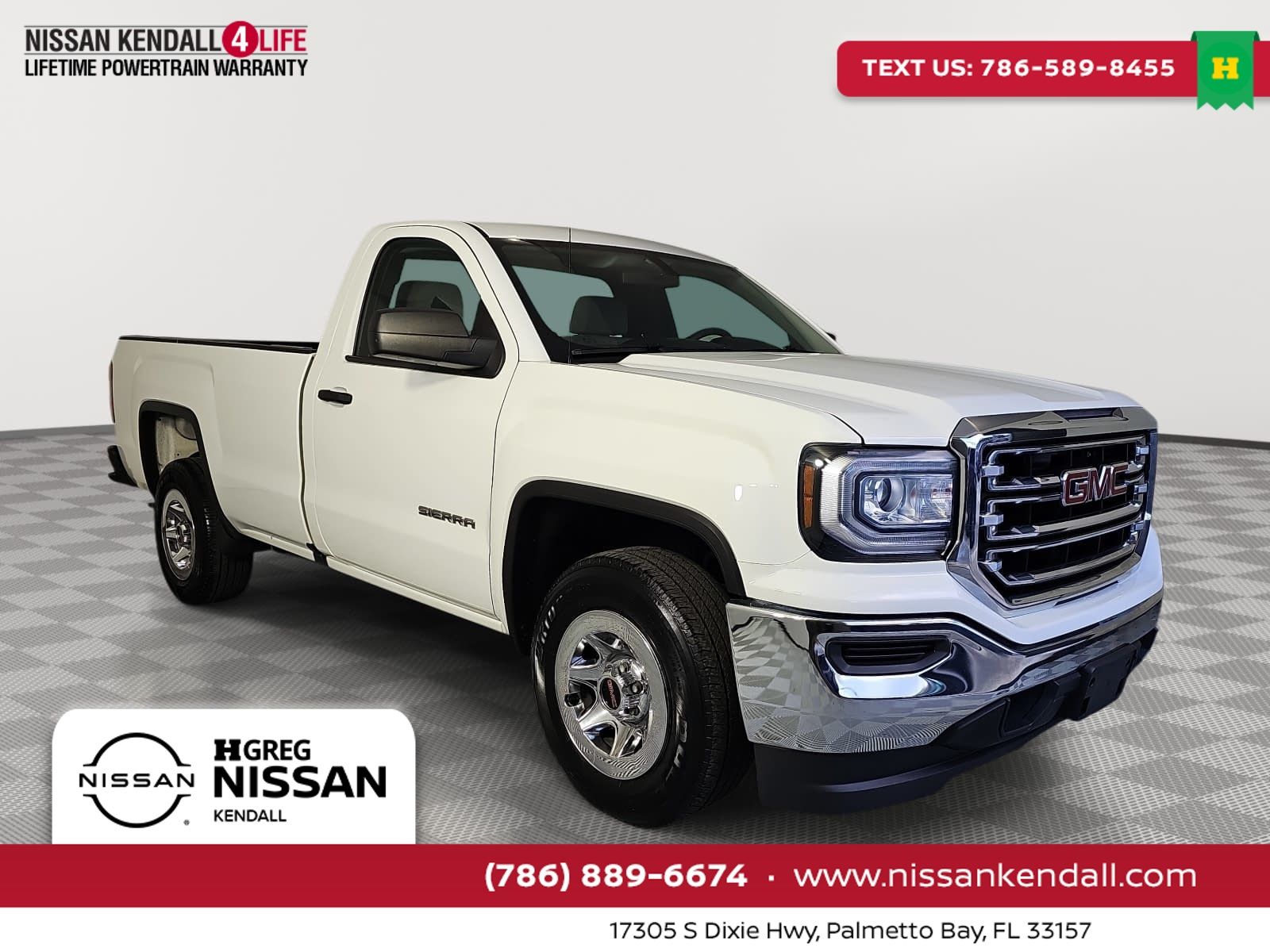 Summit White 2017 GMC Sierra 1500 Pickup Truck 4X2 6-Speed Automatic Overdrive