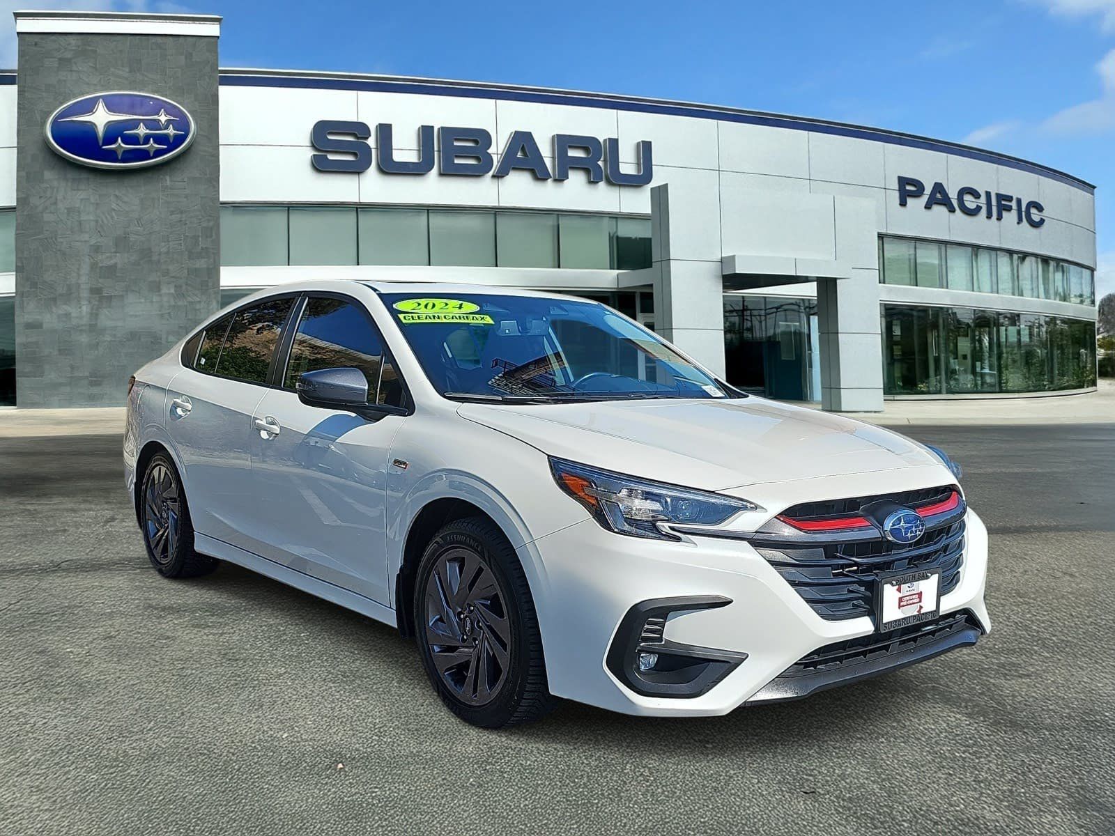 Crystal White Pearl 2024 Subaru Legacy Sedan All-Wheel Drive Continuously Variable Transmission