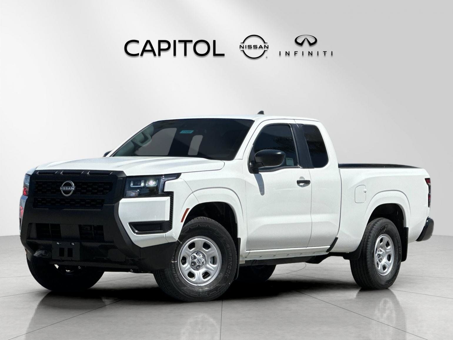 Glacier White 2026 Nissan Frontier Pickup Truck Four-Wheel Drive 9-Speed Automatic Overdrive