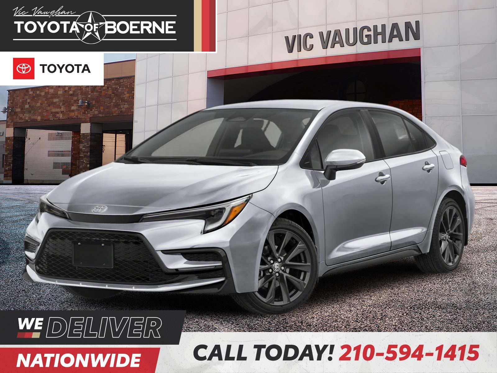 Silver 2024 Toyota Corolla Sedan Front-Wheel Drive Continuously Variable Transmission