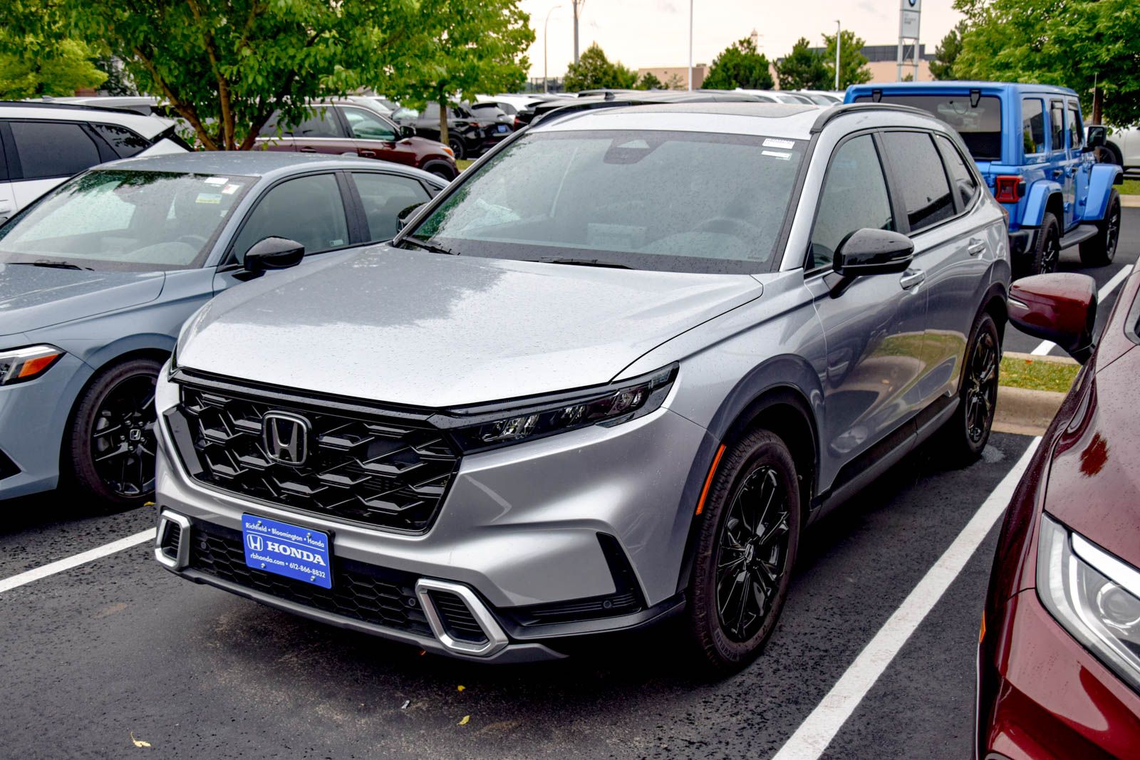 Solar Silver Metallic 2026 Honda CR-V Hybrid SUV / Crossover All-Wheel Drive Continuously Variable Transmission