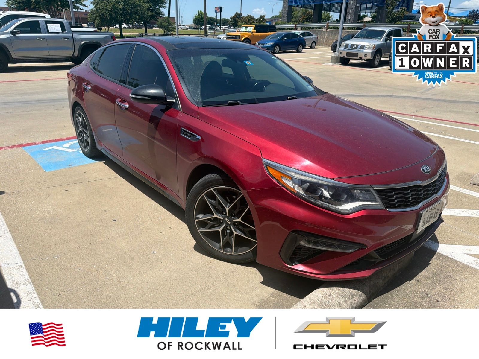 Passion Red 2020 Kia Optima Sedan Front-Wheel Drive 6-Speed Automatic