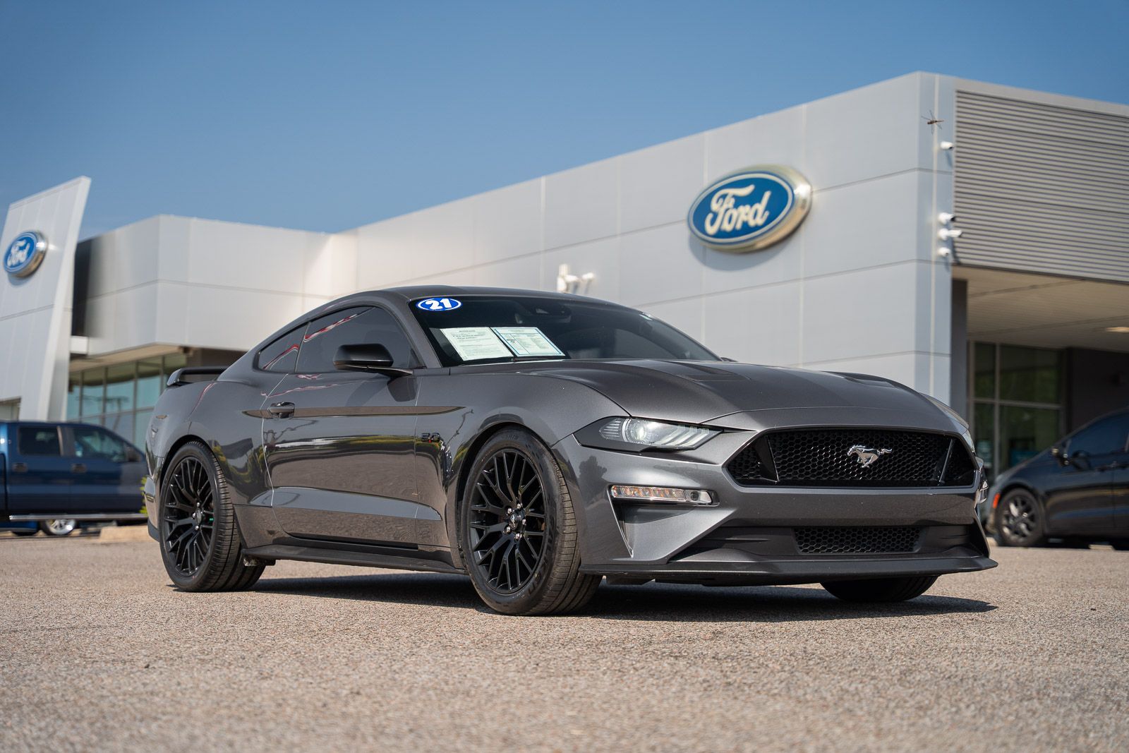 Gray Metallic 2021 Ford Mustang Coupe Rear-Wheel Drive Automatic